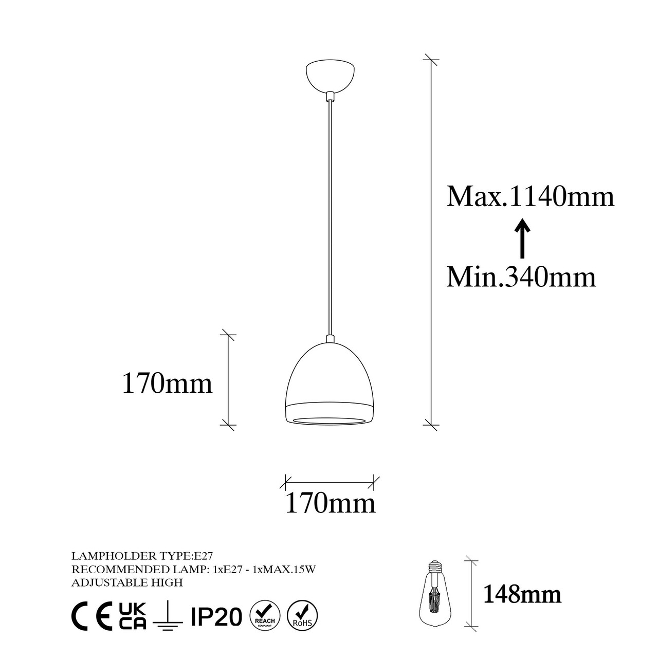 Lustra, Fulgor, 942FLG1135, Metal, Antracit / Aur