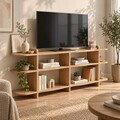Consola, Hanah Home, Flusso, 170x65x30 cm, PAL, Maro
