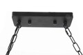 Lustra Rope, Mauro Ferretti, 130 x 20 x 80 cm, 5 x E27, 20W, fier/sfoara, maro/negru