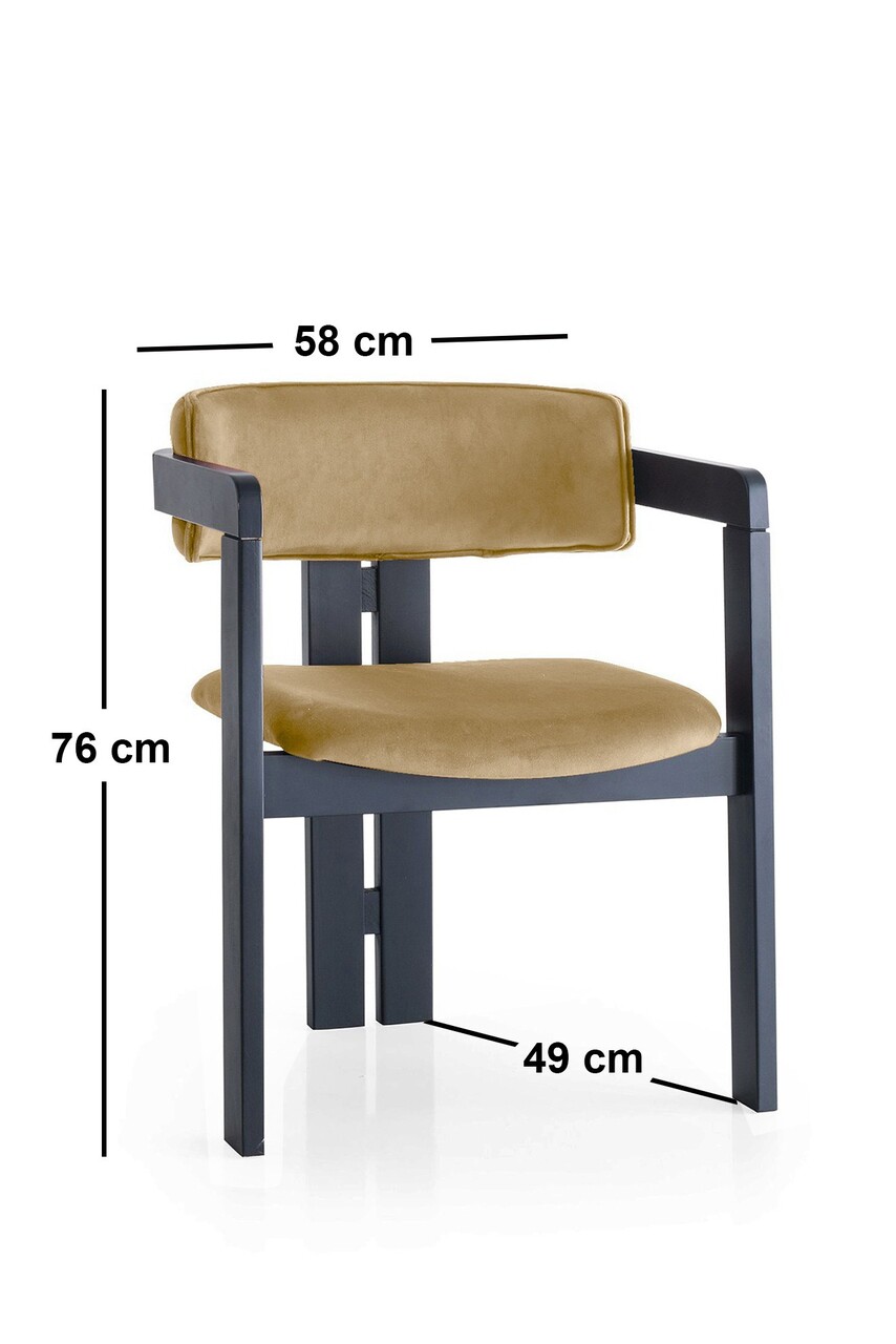 Scaun, Nmobb, CO, Cadru: 100% LEMN, Negru/Taupe deschis