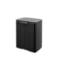 Cos de rufe, Brabantia, Bo Small, 12 L, 23x29.5x37.5 cm, otel, negru mat