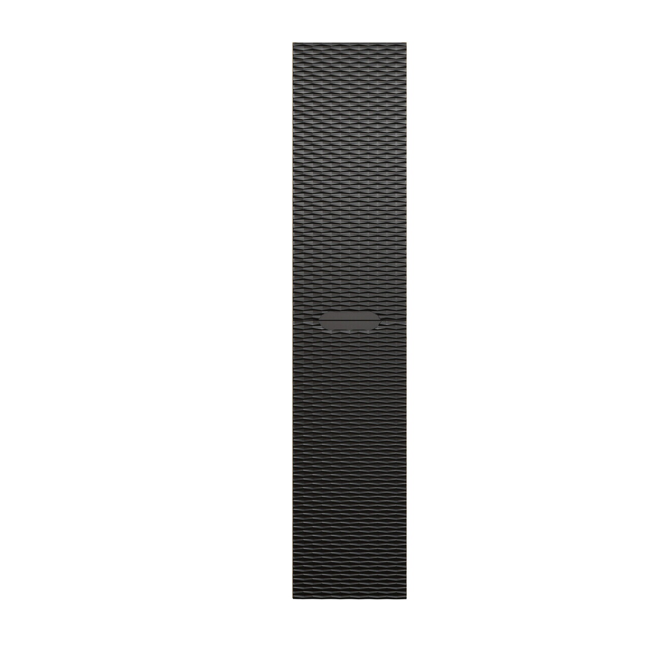 Dulap inalt cu usi, cu fixare pe perete, Ocean Black, Comad, 35x33x170 cm, MDF/PAL laminat, negru mat/stejar — imaginea 8