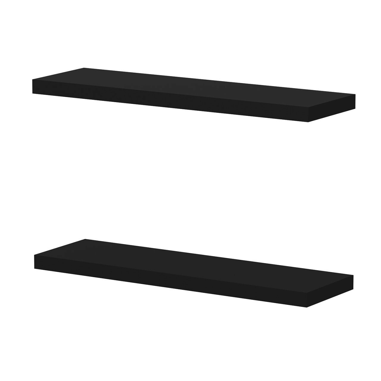 Raft de perete, Minerva, Gizli2 80, 80x3.6x23 cm, PAL, Negru