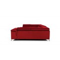 Coltar extensibil dreapta 6 locuri ELTAP, Th-04, Thiago, 342x208x88 cm, lemn/poliester, roz deschis/alb