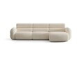 Coltar dreapta 4 locuri, Neo, Micadoni Home, 305x165x83 cm, tesatura Chenille Silencio, bej deschis
