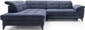 Coltar extensibil stanga 5 locuri ELTAP, LT-40AU, Inferne, 297x210x107 cm, lemn/poliester, albastru