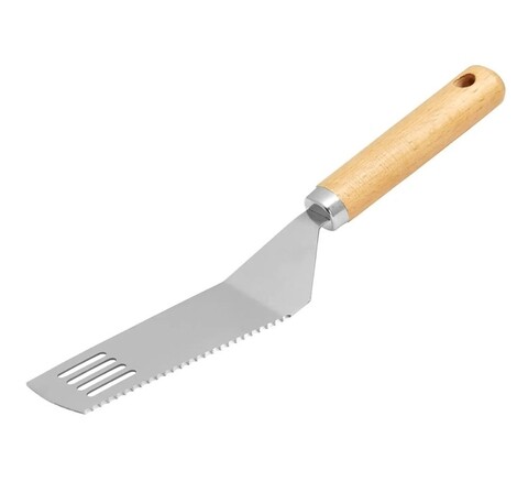 Spatula natural, ambition, 27 cm, otel, maro