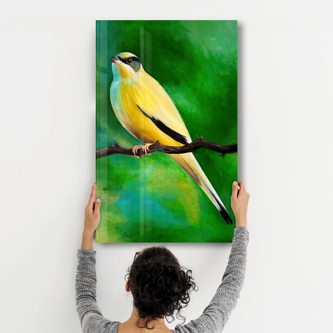 Tablou decorativ, OGLS-9039, Dimensiune: 35 x 55 cm, Multicolor — imaginea 2