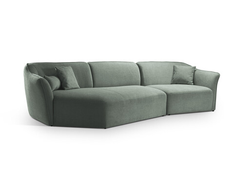 Coltar stanga 5 locuri, Hailey, Micadoni Home, 292x138x79 cm, tesatura boucle, grafit
