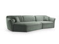Coltar stanga 5 locuri, Hailey, Micadoni Home, 292x138x79 cm, tesatura boucle, grafit