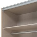 Dulap inalt cu 3 usi culisante, Mira, 271 x 62 x 229 cm, pal/oglinda, sonoma