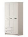 Dulap pentru haine, Rabi, Rb-168-01-002, 105x184x52 cm, Alb mat