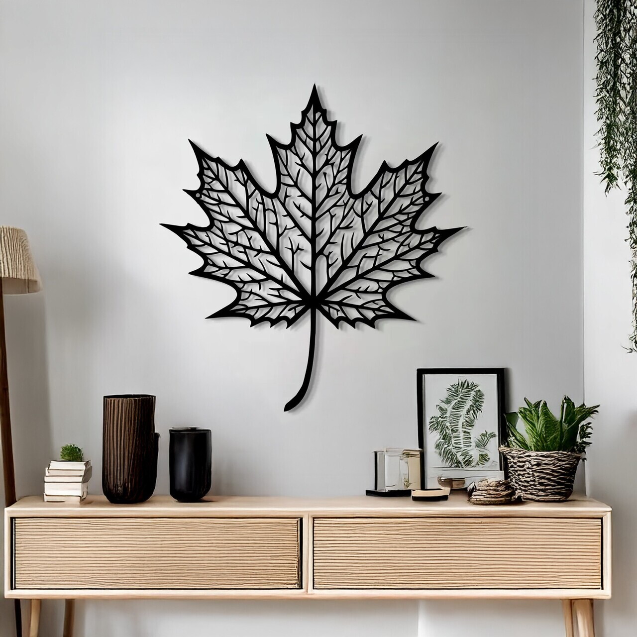 Decoratiune de perete, DCV-1007-MT, Dimensiune: 40 x 40 cm, Negru — imaginea 2