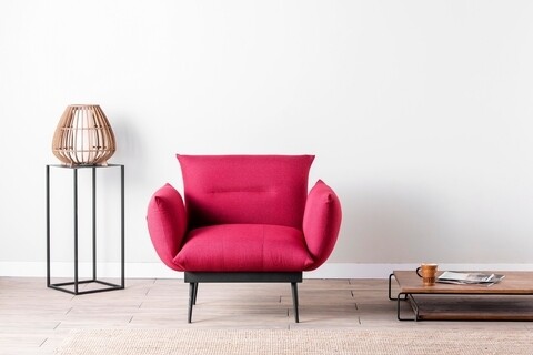 Fotoliu Jax Solo, Futon, 90x80x95 cm, metal, roz 90x80x95 imagine model 2022