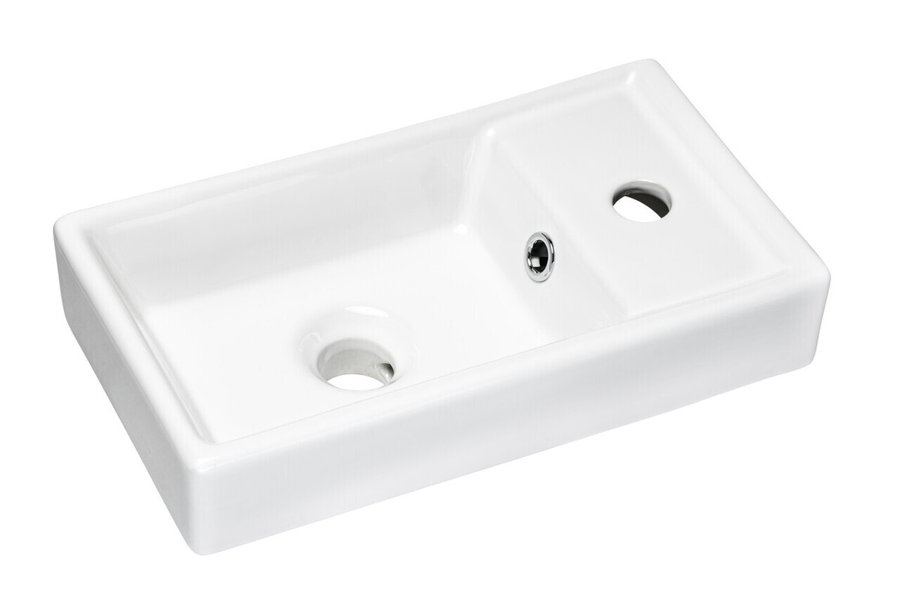 Set dulap de baie cu lavoar, 40 cm Vedea, Xilo, Comad, MDF/PAL laminat, stejar wotan/ gri piatra — imaginea 3