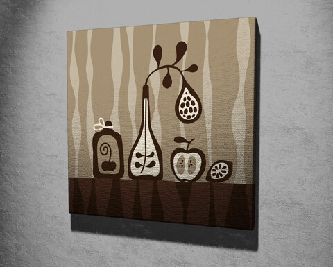 Tablou decorativ, kc224, canvas, lemn, multicolor