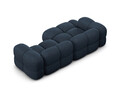 Coltar stanga 3 locuri, Loretto, Cosmopolitan Design, 250x147x68 cm, tesatura structurata, albastru inchis
