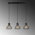 Lustra, Fulgor, 942FLG1630, Metal, Negru/Maro antic