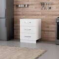 Dulap pentru bucatarie, Hanah Home, Minar, 60x87x58 cm, Alb