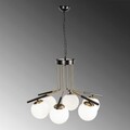 Lustra, Opviq, 892OPV1445, Fier, Negru/Maro antic