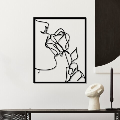 Decoratiune de perete, Sweetness, Dimensiune: 50 x 40 cm, Negru