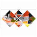 Set 4 tablouri decorative, 4MDF3418103, MDF, Imprimat UV, Multicolor