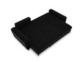 Coltar extensibil reversibil 4 locuri, Moghan, Micadoni Home, BL, 241x145x88 cm, catifea, negru