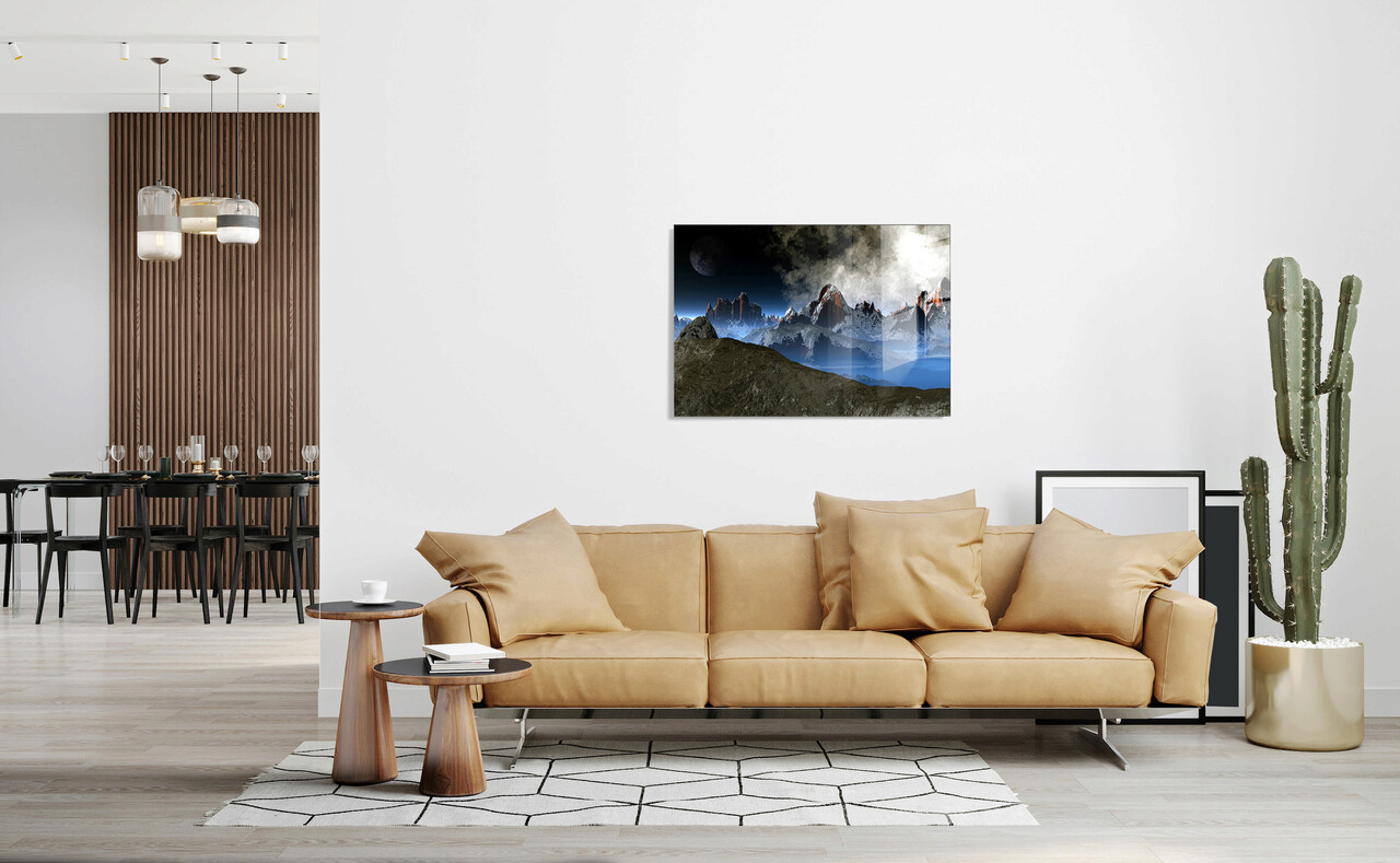 Tablou decorativ, 1352, Sticla temperata, 30 x 45 cm, Multicolor - 1 | YEO