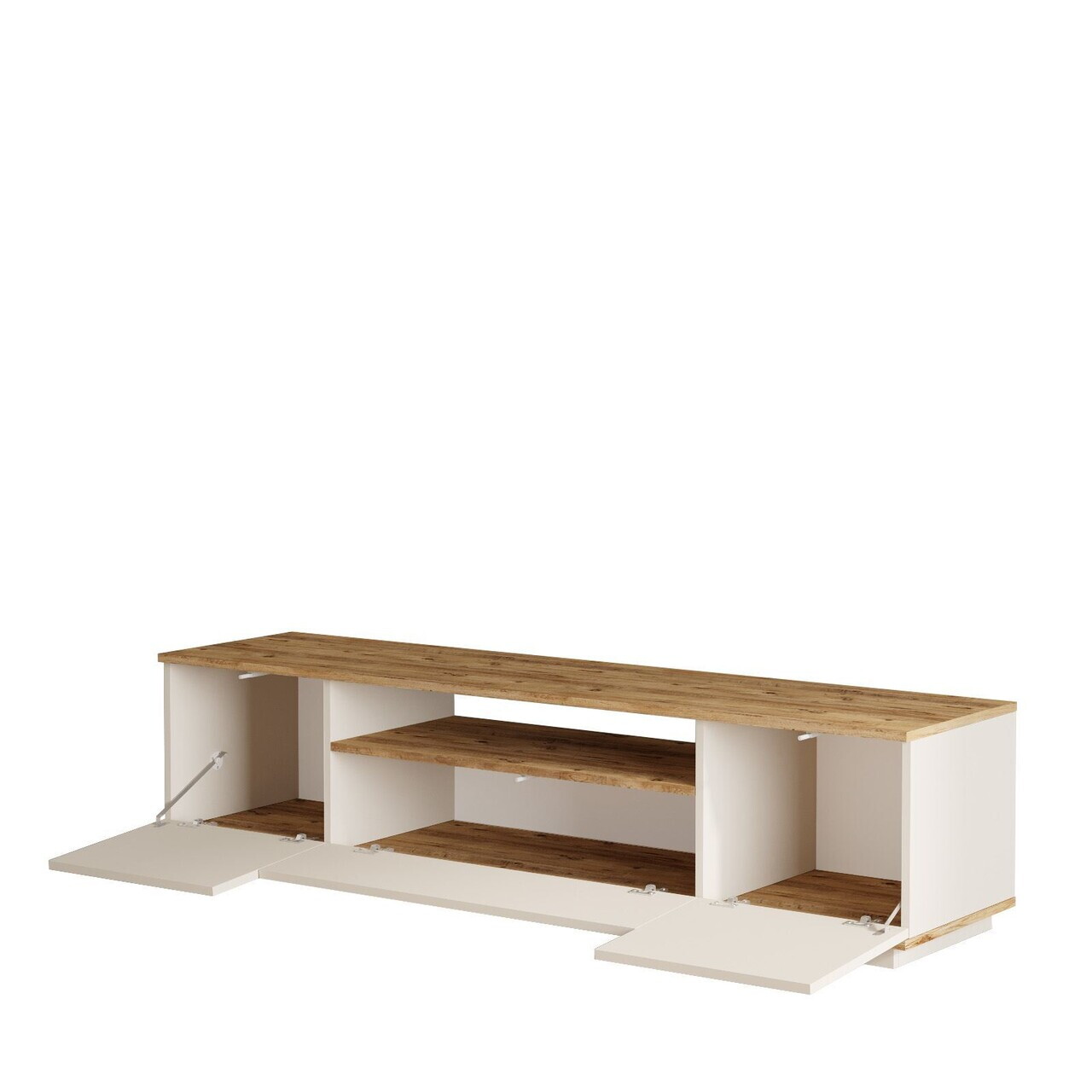 Comoda TV, Hanah Home, Ave7-Aka, 180x44.6x44.5 cm, PAL, Pin Atlantic / Cașmir — imaginea 5