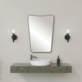 Dulap de baie cu oglindă, Neostill, Bella Cabinet, MDF , Negru