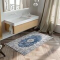 Covor, Kece-Fr80, 120x180 cm, Albastru