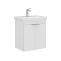 Dulap de baie cu chiuvetă, Hanah Home, Desna 50, Alb mat