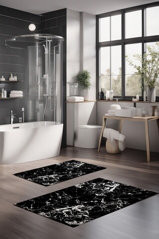 Set covorase de baie, Cartwright, CT-5059, Poliester, Multicolor