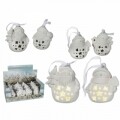 Set 2 decorațiuni lunimoase Ceramic