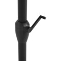 Umbrela dreptunghiulara cu manivela, Calpe, L.200 l.300 H.259 cm, aluminiu, negru/gri