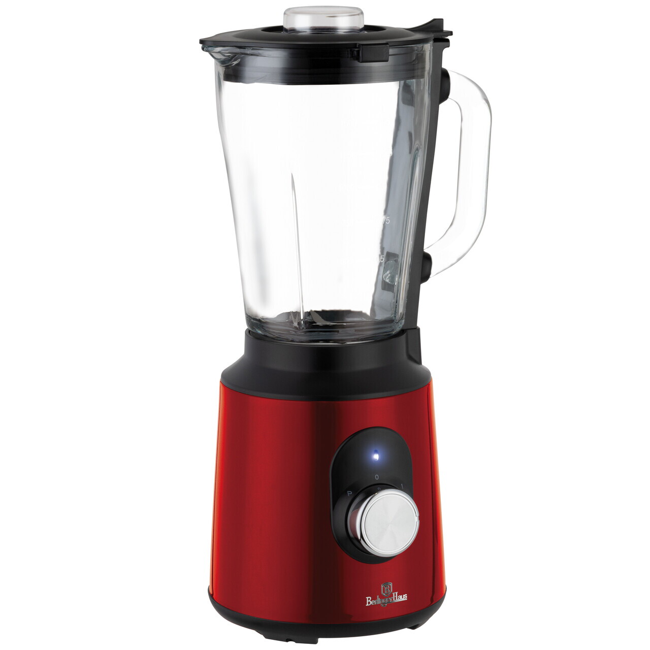 Blender de masa Berlinger Haus, Burgundy, 1000W, 1.5 L, inox/sticla/plastic, rosu/transparent - imagine 12