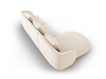Coltar stanga 4 locuri, Tulum, Cosmopolitan Design, 255x156x70 cm, tesatura chenille, bej deschis