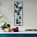 Decoratiune de perete, Camber, Metal, 90 x 32 x 4 cm, Multicolor
