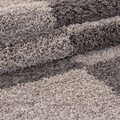 Covor Shaggy Kenya, Taupe line, Decorino, 120x170 cm, polipropilena, gri