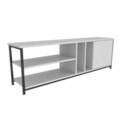 Comoda TV, Retricy, Oneida, 140x35.3x50.8 cm, PAL, Alb/Negru