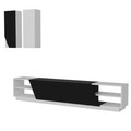 Comoda TV, Decorotika, Zebra, Alb/Negru