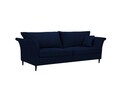 Canapea extensibila, Pivoine, Mazzini Sofas, 3 locuri, cu lada de depozitare, 245x95x98 cm, catifea, albastru regal