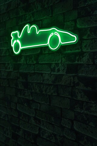 Decoratiune luminoasa LED, Formula 1 Race Car, Benzi flexibile de neon, DC 12 V, Verde