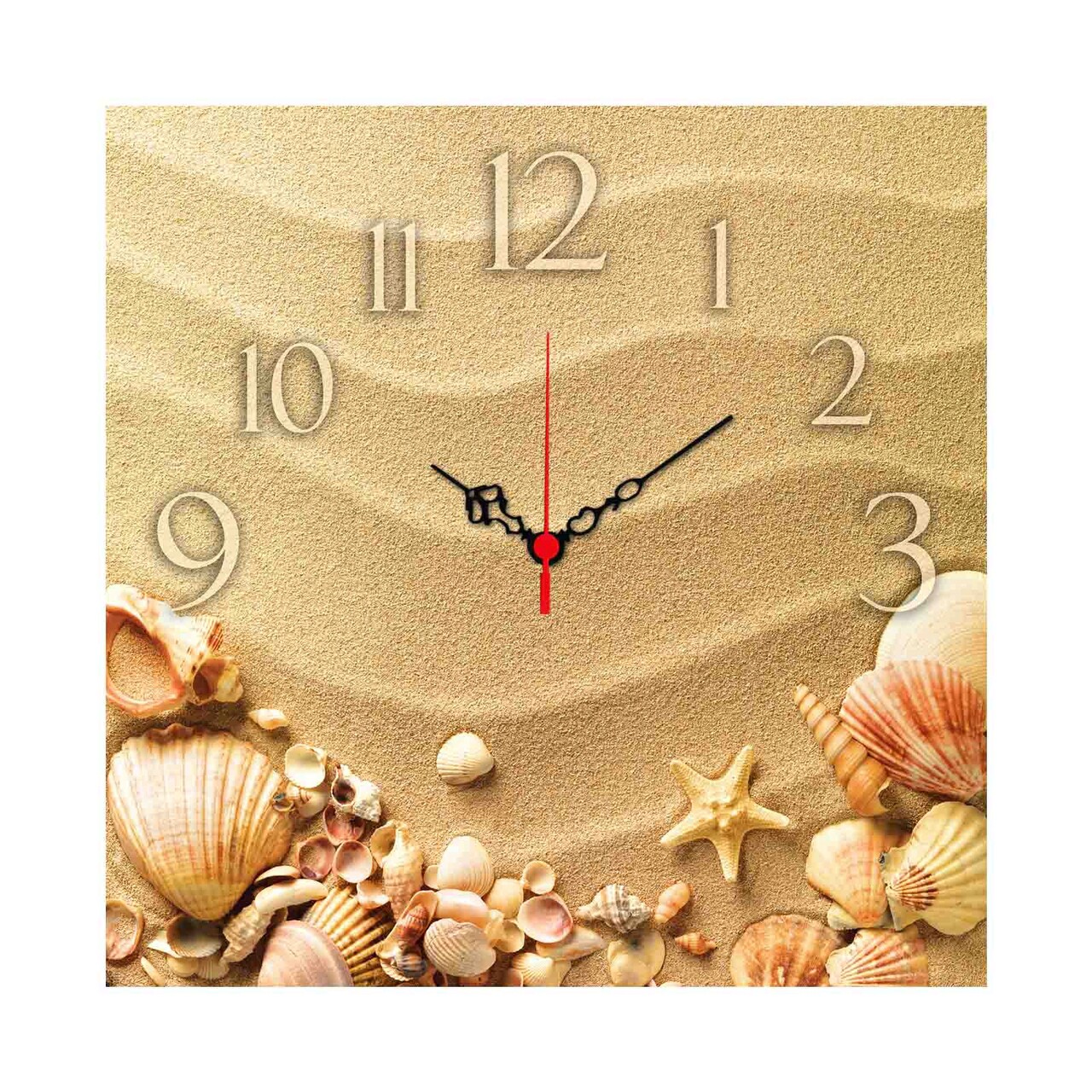 Ceas de perete, Msk-26, MDF, Dimensiune: 40 x 40 cm, Multicolor