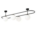 Lustra, Abakus - 4891, Opviq, 124 x 40 x 33 cm, 4 x E27, 40W, negru/alb