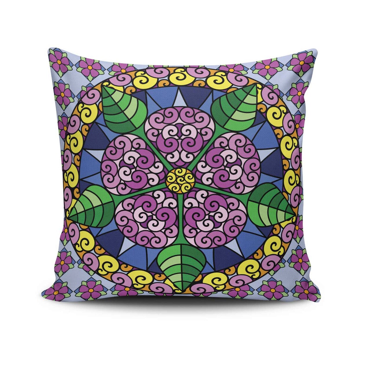 Perna, MANDALA-15, 43x43 Cm, 50% Bumbac / 50% Poliester, Multicolor