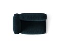 Modul stanga pentru canapea, 1 loc, Martina-120, Micadoni Home, 160x106x75 cm, catifea, petrol inchis