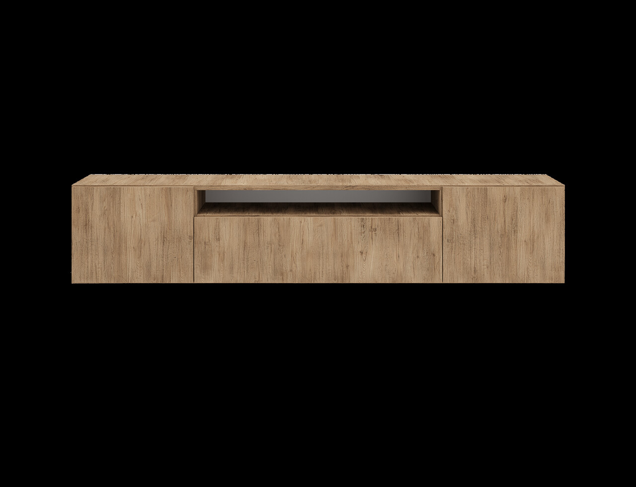 Comoda TV ADRK, Femur, 200x41x40 cm, PAL laminat, artisan — imaginea 8