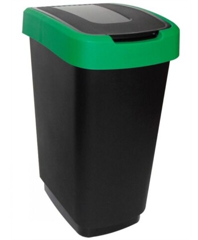 Cos de gunoi Domino, Jotta, 50 L, plastic, verde