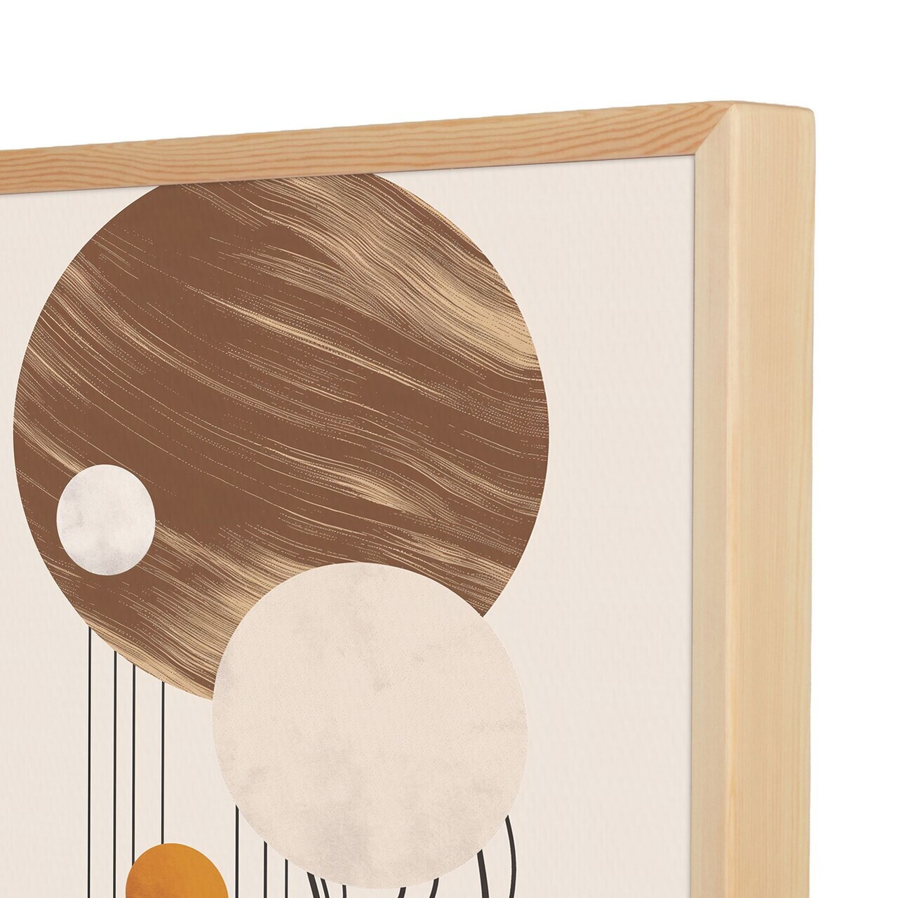 Tablou decorativ, Cc-D-Ah-1039 70 x 95, Canvas, Cadru: 100% LEMN (Grosime: 18 mm), Multicolor - view 3